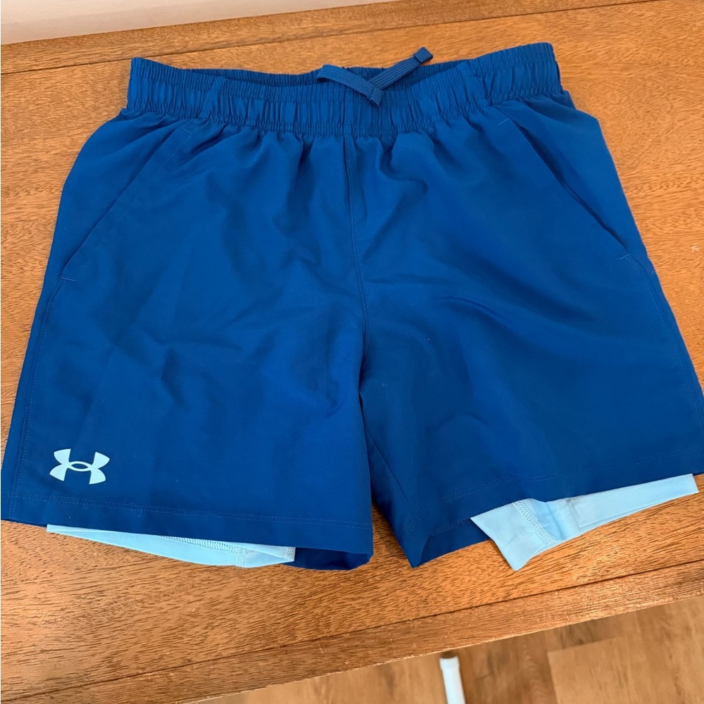 Under Armour Youth Royal Blue Athletic Shorts